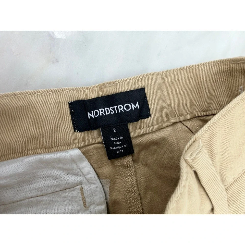 Nordstrom Kids Tan Chino Shorts Boys Size 2 Cotton Blend N0478770LB‎